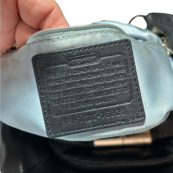 COACH Kristin Large Soft Black Leather Hobo Shoulder Bag READ GUC - Picture 2 of 12